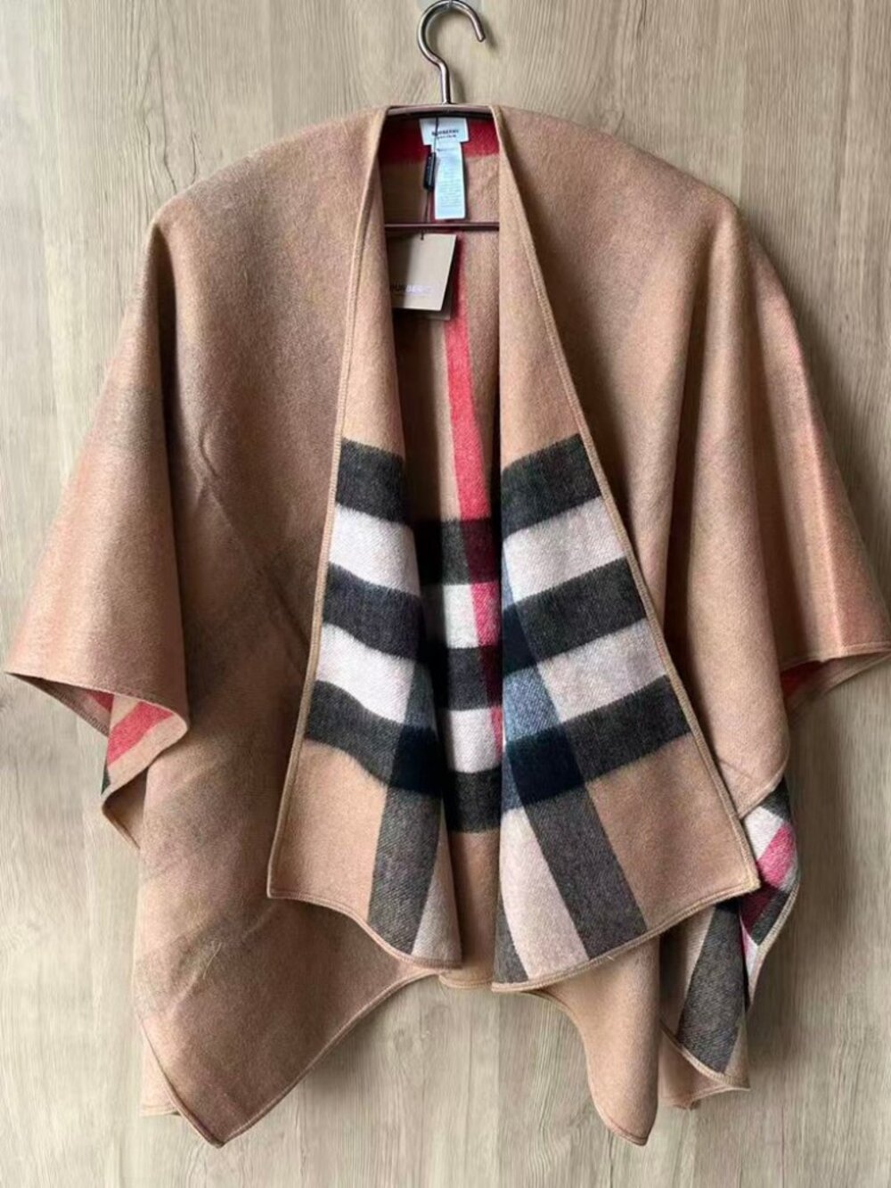 Burberry Cashmere Reversible Check Cape - Picture 5 of 9